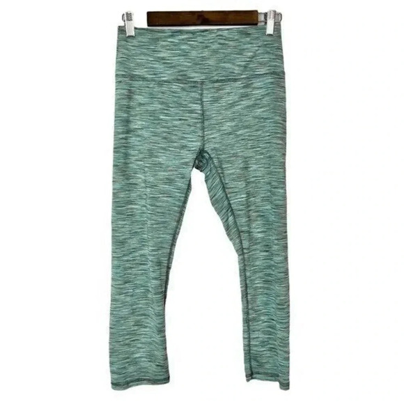 RBX Blue Green Striped Cropped Mid Rise Athletic Pants S - Picture 1 of 4